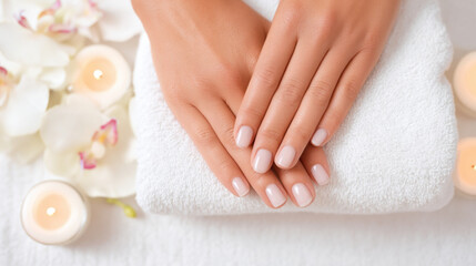 Luxury manicure and pedicure service